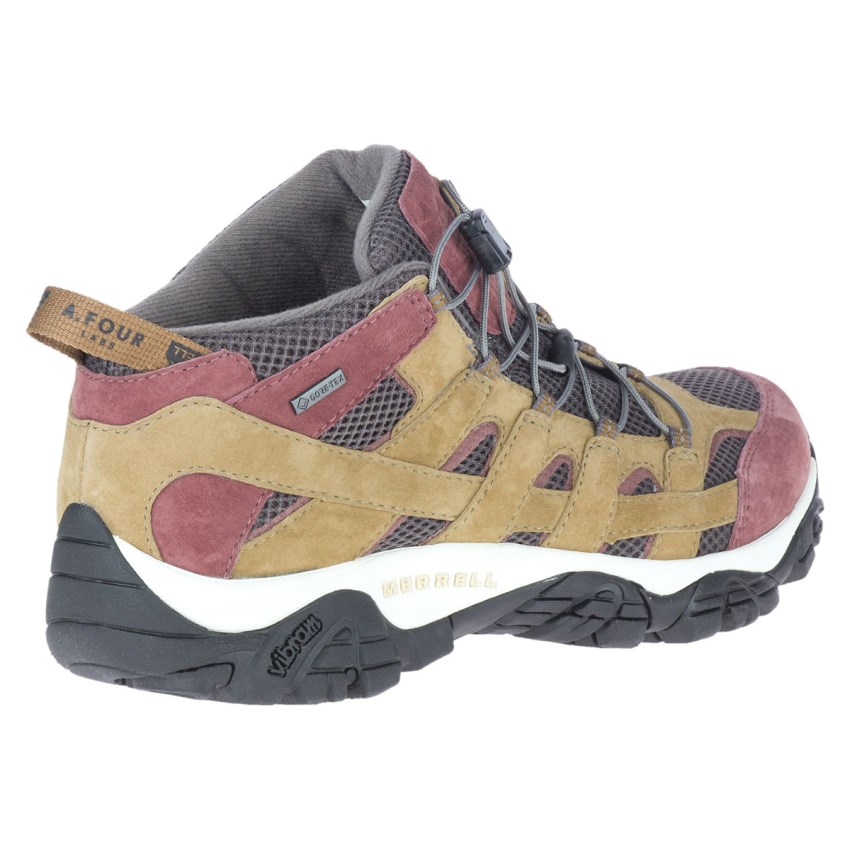 Chaussures Randonnée Merrell A.Four Moab GORE-TEX Jaune/Corail Homme | A.H.TRDP